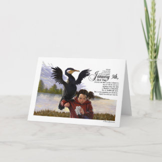 Tarjeta de día para aves
