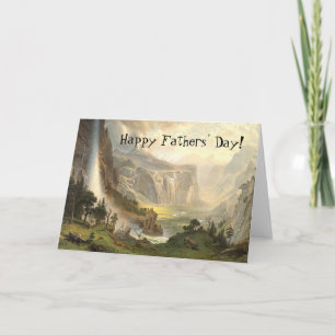 Tarjeta de Día para los Padres de la Cascada de la