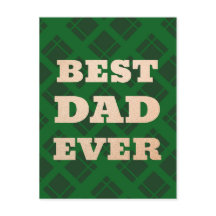 Tarjeta de Día para los Padres mejor pagados verde