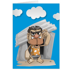Tarjeta de Día para Padres Caveman