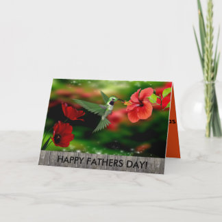 Tarjeta de Día para Padres Hummingbirds