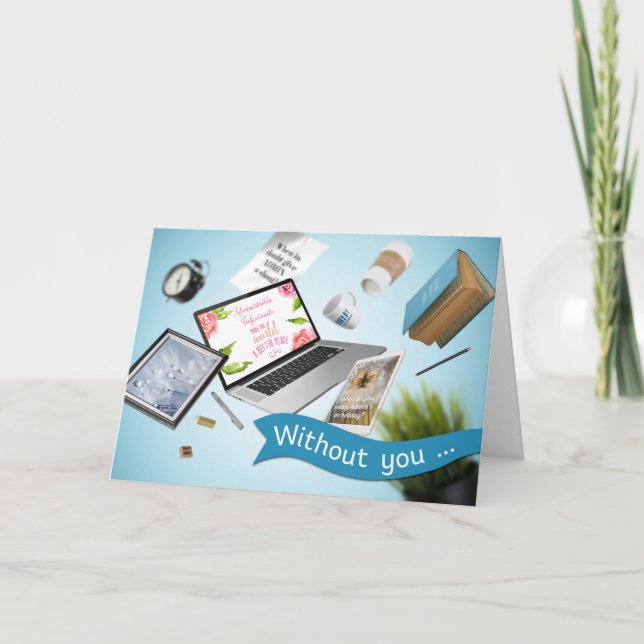 Tarjeta de Día para Profesionales de la Administra (Anverso)