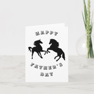 Tarjeta de Día Pareja de Padres de Caballo