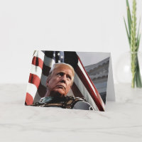 Tarjeta de Día Patriótico Trump para los President