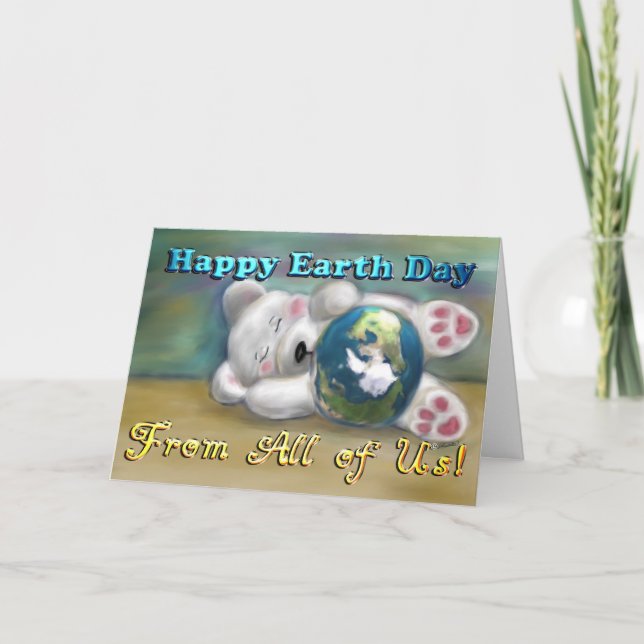 Tarjeta de día Polar Bear de Todos los Estados Uni (Anverso)