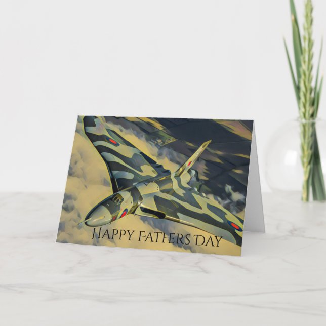 Tarjeta de Día Vulcan Bomber Fathers (Anverso)