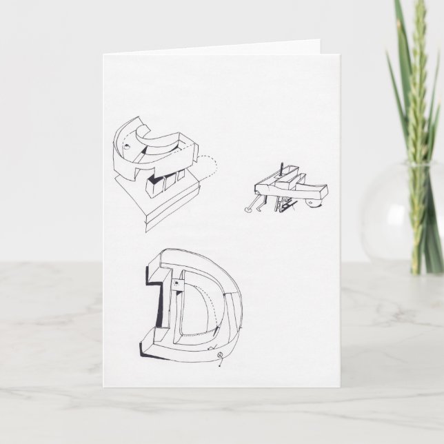 Tarjeta de dibujo de 15 monogramas CLD de juegos d (Anverso)