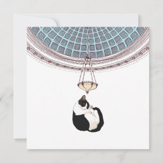 Tarjeta de dibujo de gato