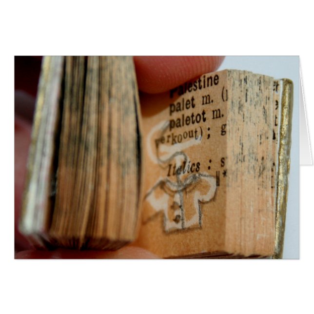 Tarjeta de dibujo de la chaqueta del libro en mini (Anverso (Horizontal))