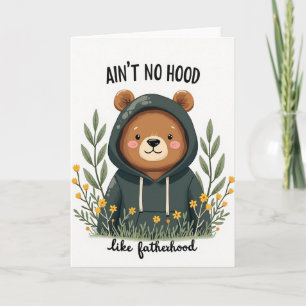 Tarjeta de dibujo del Día del Padre floral
