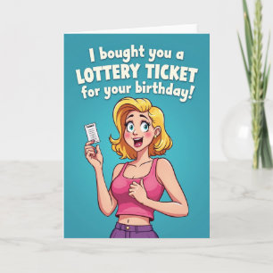 Tarjeta de dibujos animados de cumpleaños afortuna