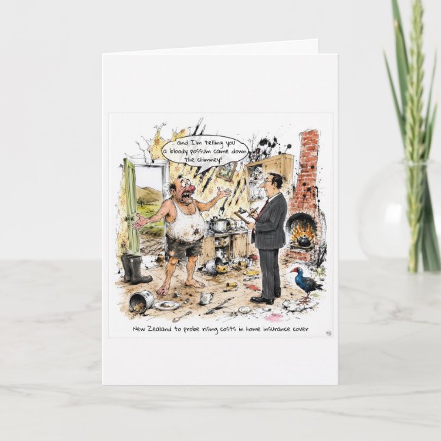 Tarjeta de Dibujos Animados de Granja de Nueva Zel (Anverso)