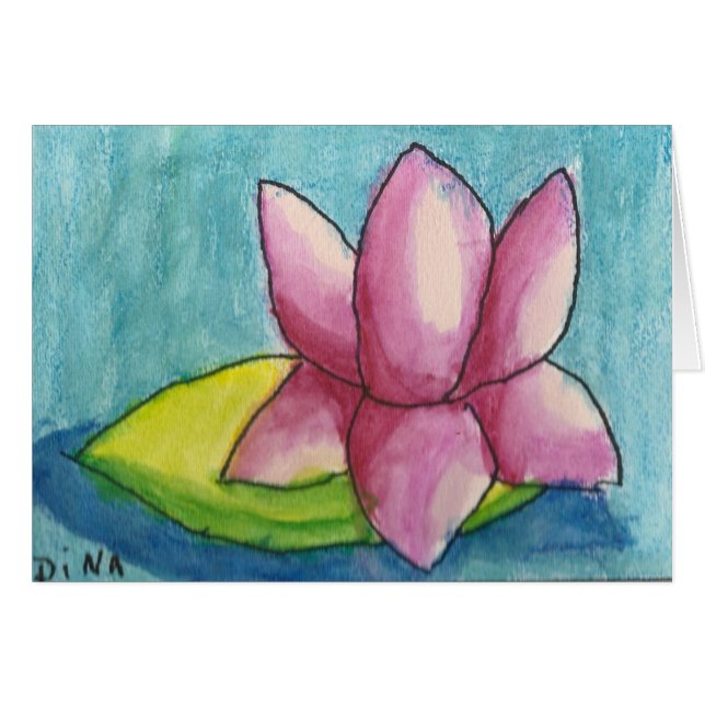 Tarjeta de Dina Waterlily (Anverso (Horizontal))