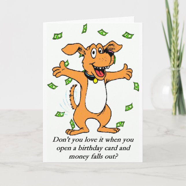 Tarjeta de dinero de cumpleaños (Anverso)