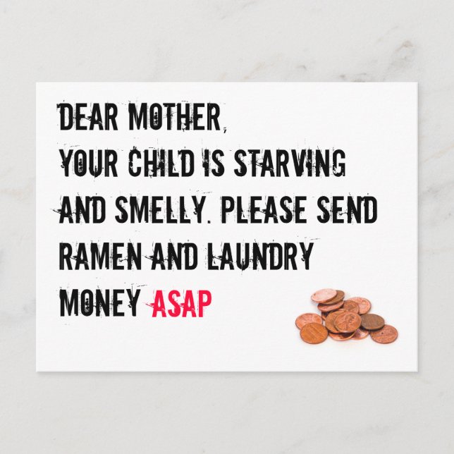 Tarjeta de dinero de lavandería (Anverso)