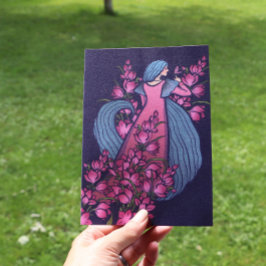 Tarjeta de diosa mariposa