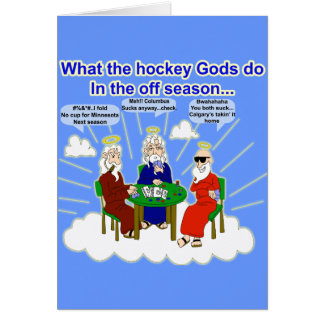 Tarjeta de dioses del hockey