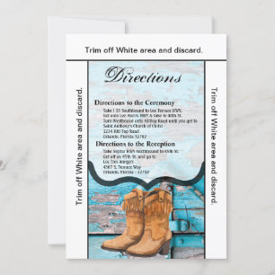 Tarjeta de dirección 3.5x6 Blue Wood Barn Door Boo