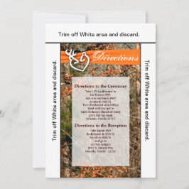 Tarjeta de dirección 3.5x6: Camo negro de la parej