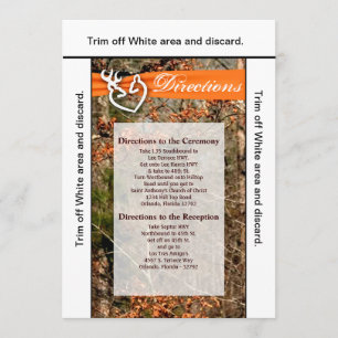 Tarjeta de dirección 3.5x6: Camo negro de la parej