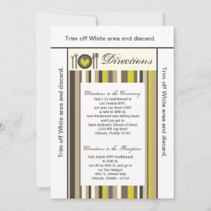 Tarjeta de dirección 3.5x6 China Plate Silverware 