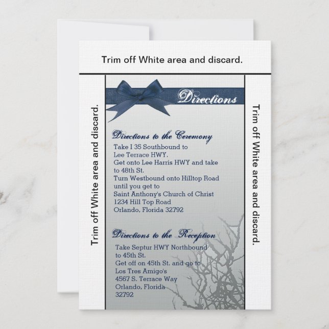 Tarjeta de dirección 3.5x6 Espejo de vidrio escarp (Anverso)