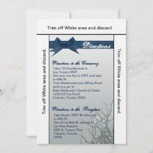 Tarjeta de dirección 3.5x6 Espejo de vidrio escarp