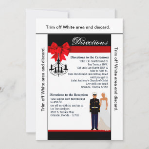 Tarjeta de dirección 3.5x6 Marine Hispanic Uniform