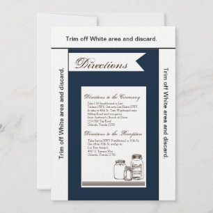 Tarjeta de dirección 3.5x6 Mason Jar Country Rusti