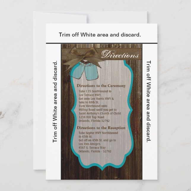 Tarjeta de dirección 3.5x6 Mason Jar inicia rústic (Anverso)