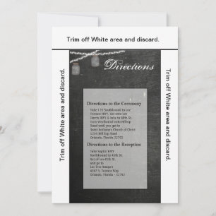 Tarjeta de dirección 3.5x6 Mason Jar String Lights