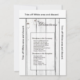 Tarjeta de dirección 3.5x6 Mason Jar String Lights