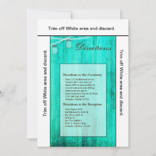 Tarjeta de dirección 3.5x6 Mason Jar String Lights