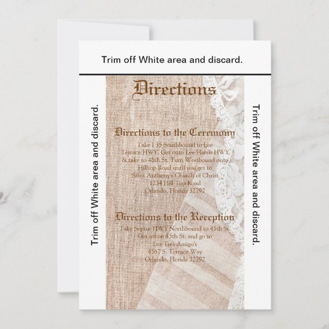 Tarjeta de dirección 3.5x6 pañuelo de cabeza de pa (Anverso)