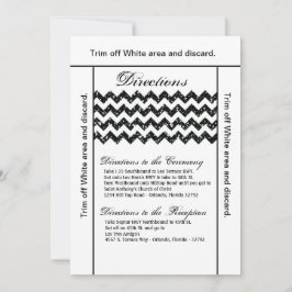 Tarjeta de dirección 3.5x6 Purpurina negro Banda d