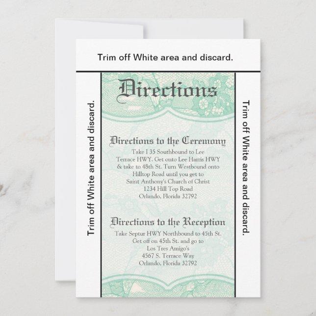 Tarjeta de dirección 3.5x6 Rasgo de impresión de l (Anverso)