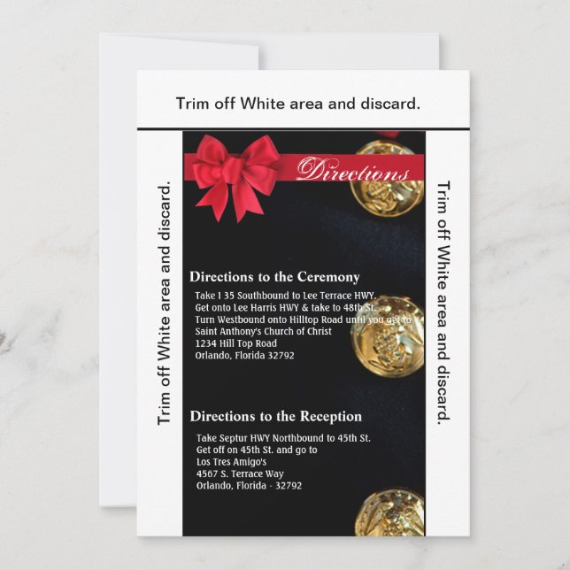 Tarjeta de dirección 3.5x6 uniforme de vestimenta  (Anverso)