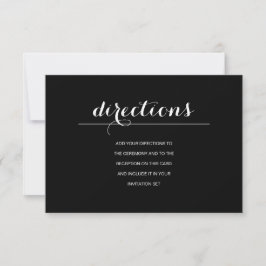 Tarjeta de dirección Boda moderna y sencilla