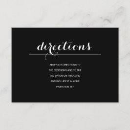 Tarjeta de dirección Boda moderna y sencilla