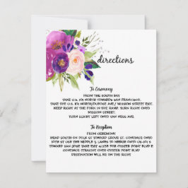 Tarjeta de dirección de Boda de acuarela de plumas