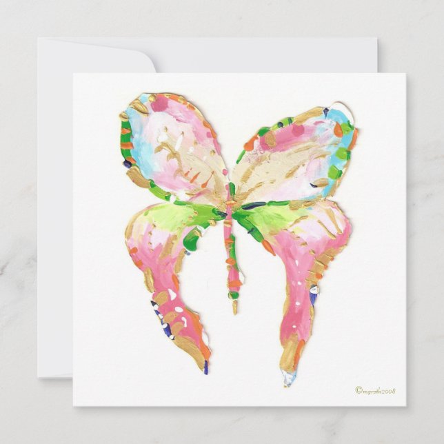 tarjeta de dirección de cambio de mariposa (Anverso)