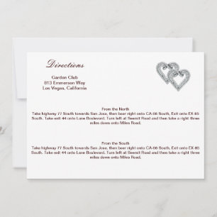Tarjeta de dirección de corazón de mandarina perso