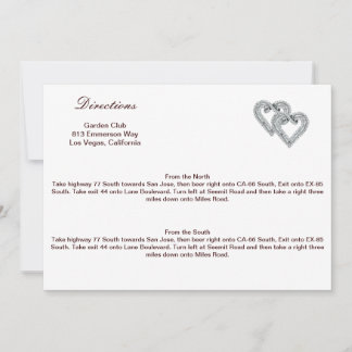 Tarjeta de dirección de corazón de mandarina perso