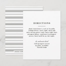 Tarjeta de dirección de Knot ilustrada - Negro