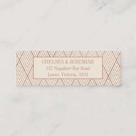 Tarjeta de dirección de Personalizado de patrón cr