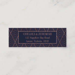 Tarjeta de dirección de Personalizado de patrón Na
