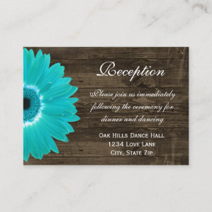 Tarjeta de dirección de recepción de boda Gerber D