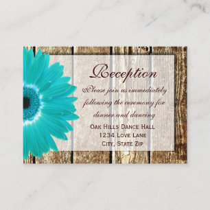Tarjeta de dirección de recepción de boda Gerber D