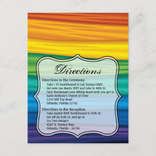 Tarjeta de dirección lgbtq arcoiris lesbiana