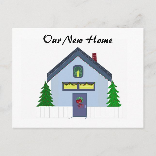 Tarjeta de dirección nueva de Blue House (Anverso)